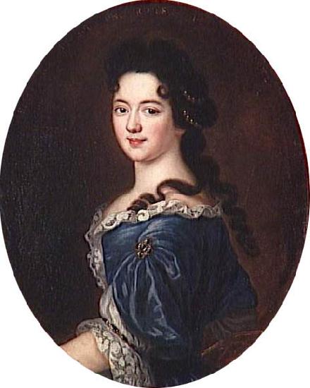 Pierre Mignard Portrait of Marie-Therese de Bourbon, princesse de Conti oil painting picture
